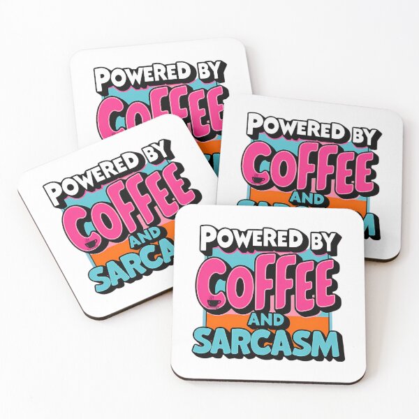 Item preview, Powered By Coffee And Sarcasm designed and sold by kenly-torre.
