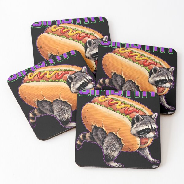 Item preview, Jimothy Stuffed into a Hot Dog Costume Funny Raccoon Tee designed and sold by Senpaiwaves.
