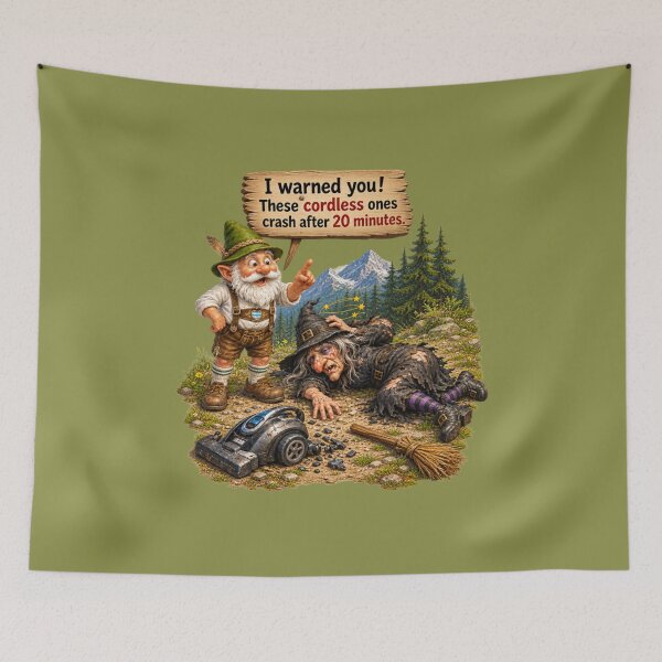 Item preview, I Warned You! Funny Witch & Gnome Humor designed and sold by Alpine-Ink.