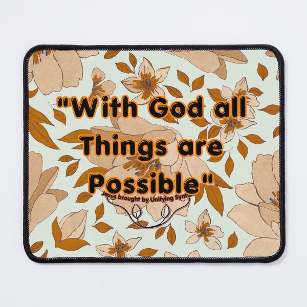 Item preview, With God All Things Are Possible - Inspirational Minimalist Items designed and sold by UnifyingSyntax.