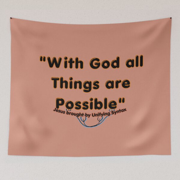 Item preview, With God All Things Are Possible - Inspirational Minimalist Items designed and sold by UnifyingSyntax.