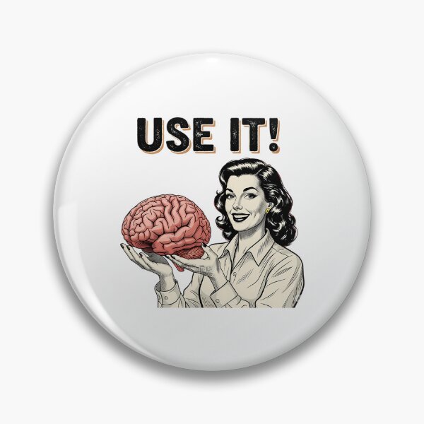 Item preview, Retro Comic Use It Brain  Sarcastic Mid-Century Pop Art designed and sold by kenly-torre.