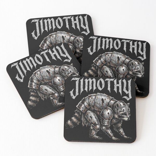 Item preview, Jimothy A Knight in Dented Rusted Armour Funny Raccoon Tee designed and sold by Senpaiwaves.