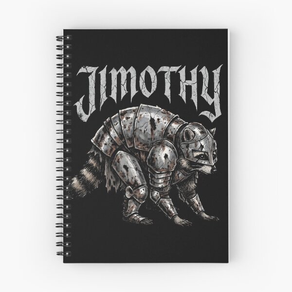 Item preview, Jimothy A Knight in Dented Rusted Armour Funny Raccoon Tee designed and sold by Senpaiwaves.