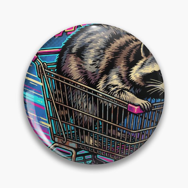 Item preview, Jimothy Careening Downhill in a Stolen Shopping Cart Funny Raccoon Tee designed and sold by Senpaiwaves.