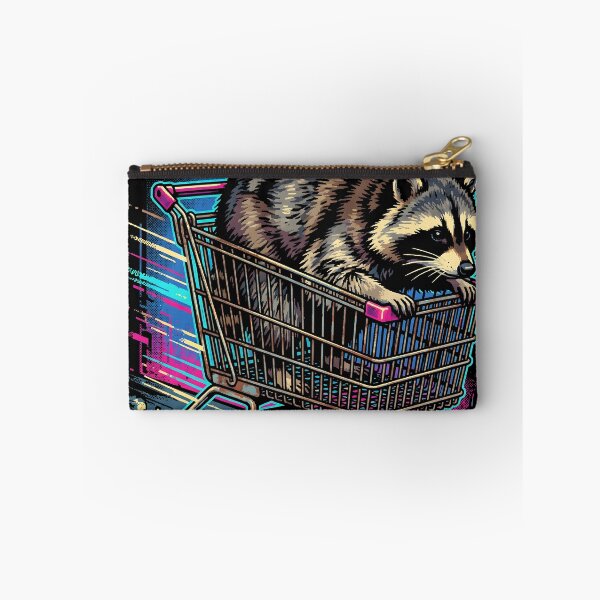 Item preview, Jimothy Careening Downhill in a Stolen Shopping Cart Funny Raccoon Tee designed and sold by Senpaiwaves.