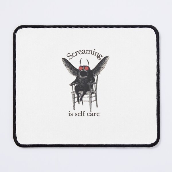 Item preview, Screaming Is Self Care Mothman designed and sold by roartusa.