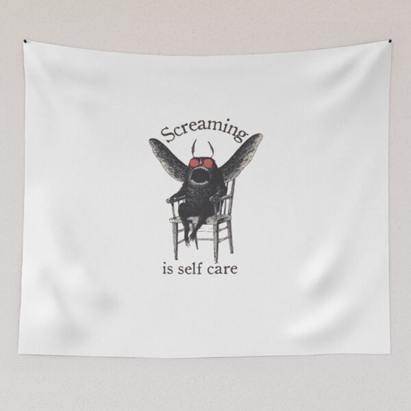 Item preview, Screaming Is Self Care Mothman designed and sold by roartusa.
