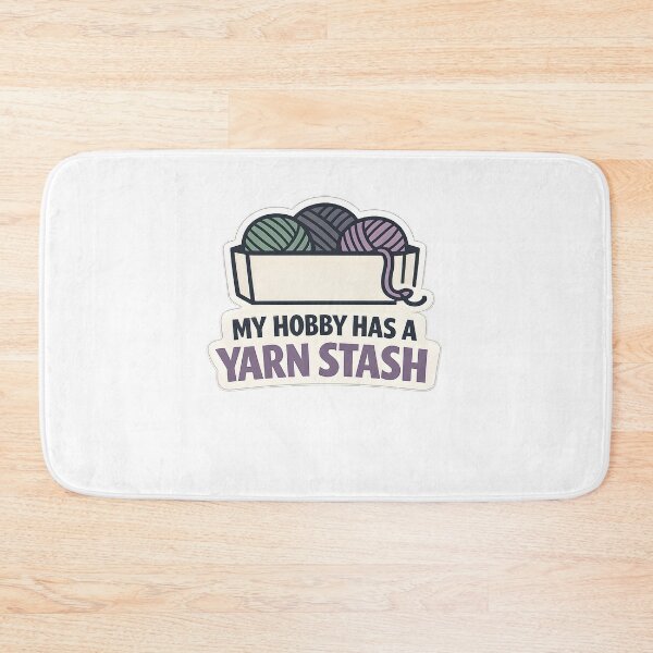 Item preview, My Hobby Has A Yarn Stash Funny Crochet Design designed and sold by Naviora.
