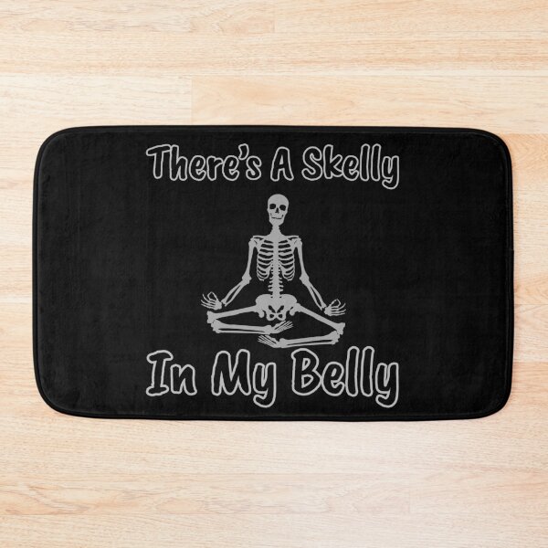 Item preview, there's a skelly in my belly Funny Skeleton Meme designed and sold by AMCreatix.