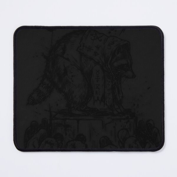 Item preview, Jimothy A Robed Cult Leader before Kneeling Followers Funny Raccoon Tee designed and sold by Senpaiwaves.