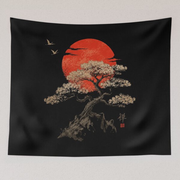 Item preview, Enso Circle Bonsai Tree Art designed and sold by BettaSanzones.