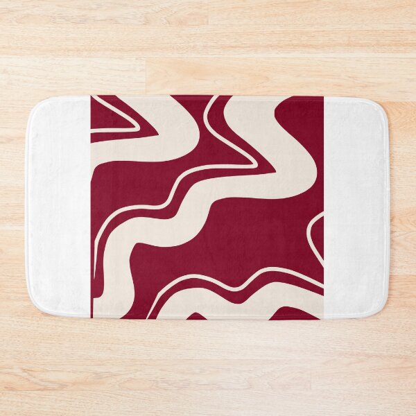 Item preview, Burgundy Retro Swirl Pattern Groovy Wavy Aesthetic designed and sold by Nature Moments.