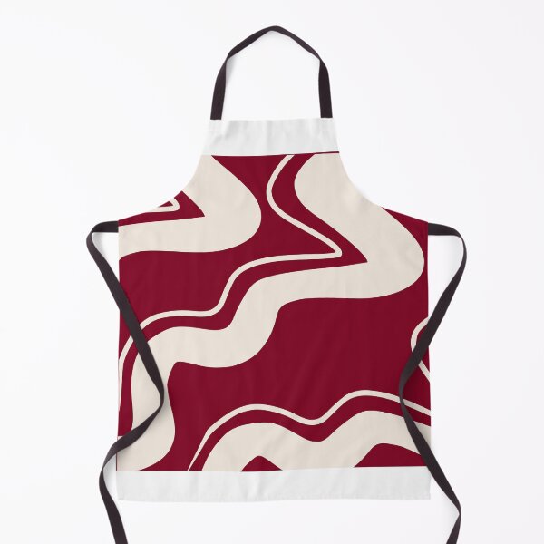 Item preview, Burgundy Retro Swirl Pattern Groovy Wavy Aesthetic designed and sold by Nature Moments.
