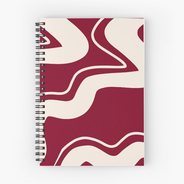 Item preview, Burgundy Retro Swirl Pattern Groovy Wavy Aesthetic designed and sold by Nature Moments.