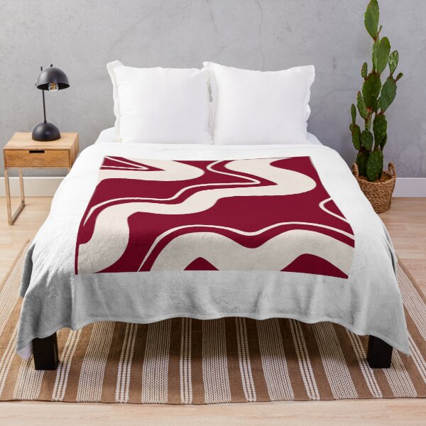 Item preview, Burgundy Retro Swirl Pattern Groovy Wavy Aesthetic designed and sold by Nature Moments.