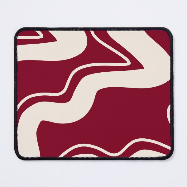 Item preview, Burgundy Retro Swirl Pattern Groovy Wavy Aesthetic designed and sold by Nature Moments.