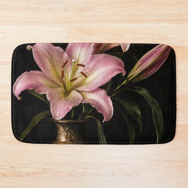 Item preview, Vintage Pink Lilies in the Shadows designed and sold by Kimberly Palmer.