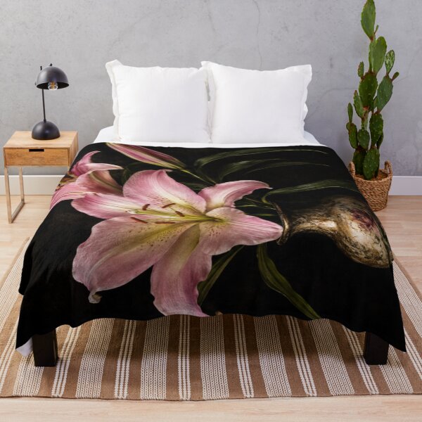Item preview, Vintage Pink Lilies in the Shadows designed and sold by Kimberly Palmer.