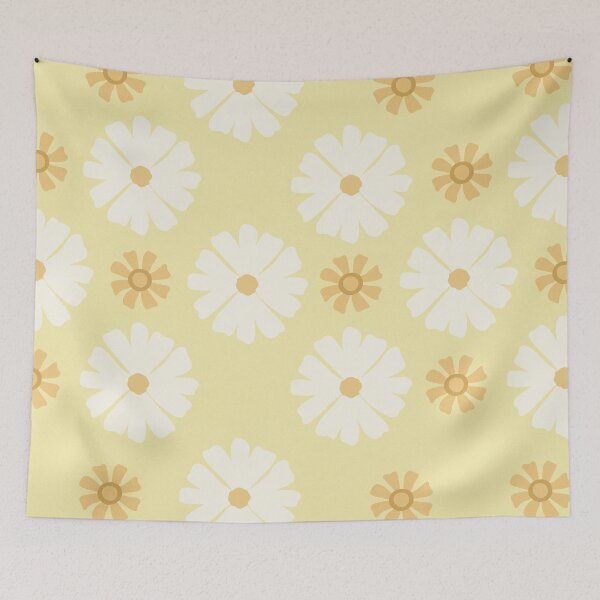 Item preview, Retro Daisy Flower Pattern designed and sold by DinaArtStudio.