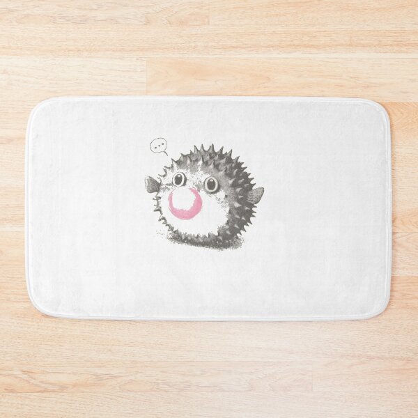 Item preview, Cute Blowfish Bubblegum Retro Kawaii designed and sold by roartusa.