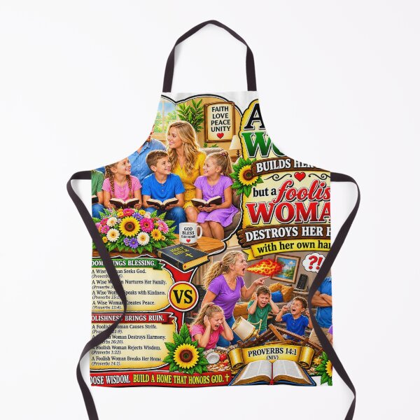 Item preview, A Wise Woman Builds Her Home – Proverbs 14:1 Christian Family Wisdom designed and sold by New Wave Artworks & Odds &Ends.