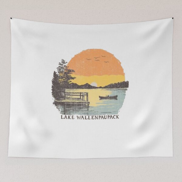Item preview, Retro Lake Trip Sunset Camping designed and sold by roartusa.