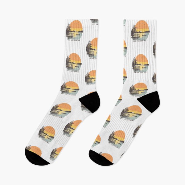Item preview, Retro Lake Trip Sunset Camping designed and sold by roartusa.