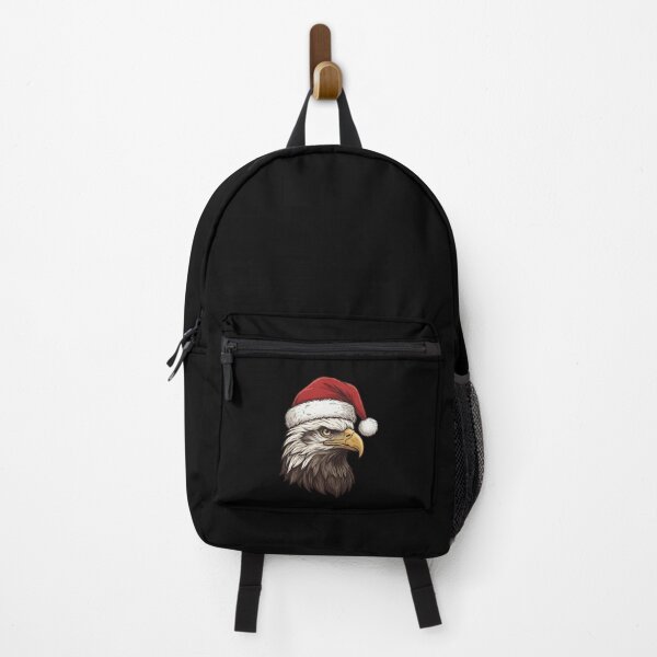 Item preview, Vintage Bald Eagle Wearing Santa Hat Christmas Portrait designed and sold by SOUFIANE1991.