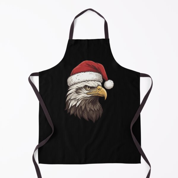 Item preview, Vintage Bald Eagle Wearing Santa Hat Christmas Portrait designed and sold by SOUFIANE1991.