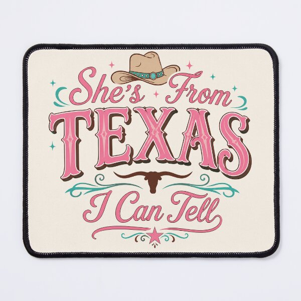 Item preview, She's From Texas, I Can Tell Longhorn Cowgirl designed and sold by legendaryskins.