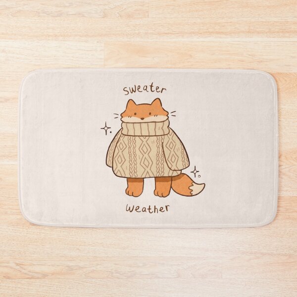 Item preview, Cozy Fox in Sweater Autumn Weather designed and sold by douillet-design.