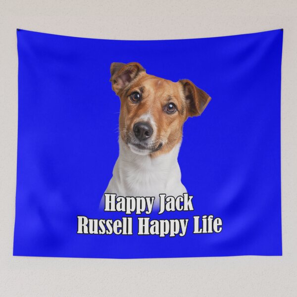 Aperçu de l'œuvre Propriétaire de Jack Russell heureux, Jack Russell heureux, vie heureuse, propriétaire de chien, design artistique mignon créée et vendue par fantasticdesign.