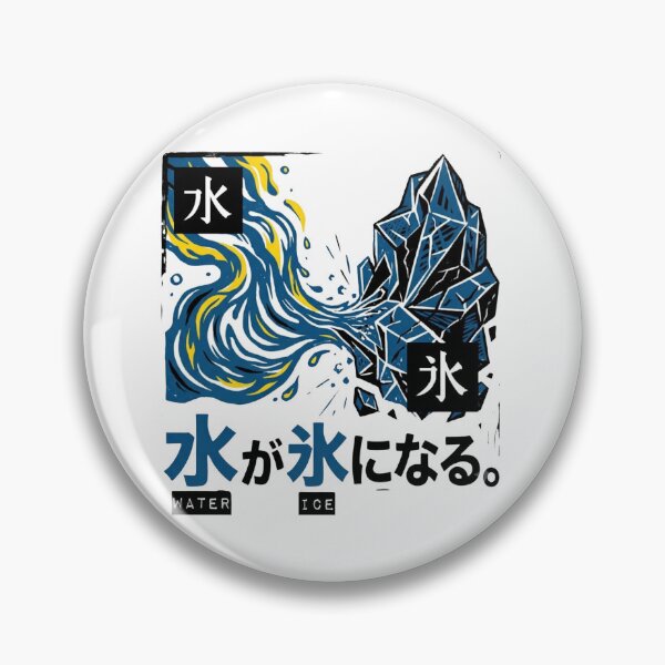 Item preview, Japanese Wordplay: Water Turns Into Ice designed and sold by itotoiro design.