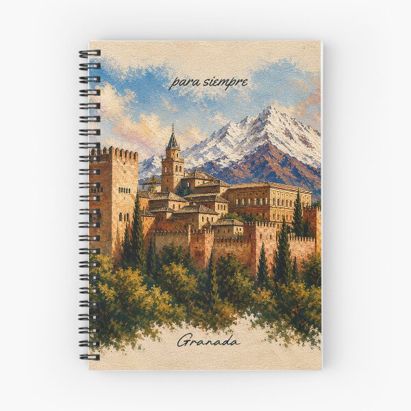 Item preview, Granada Forever – Alhambra & Sierra Nevada Skyline designed and sold by TrazoLibreCo7.