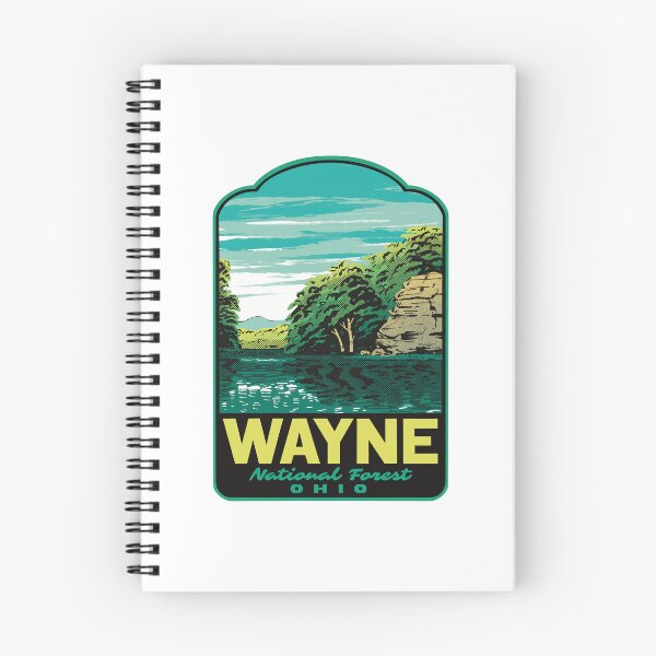 Item preview, Wayne National Forest Lake Vesuvius Retro Travel Art designed and sold by HalpinDesign.