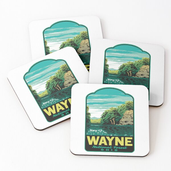 Item preview, Wayne National Forest Lake Vesuvius Retro Travel Art designed and sold by HalpinDesign.