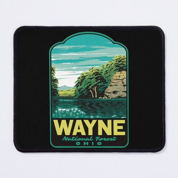 Item preview, Wayne National Forest Lake Vesuvius Retro Travel Art designed and sold by HalpinDesign.