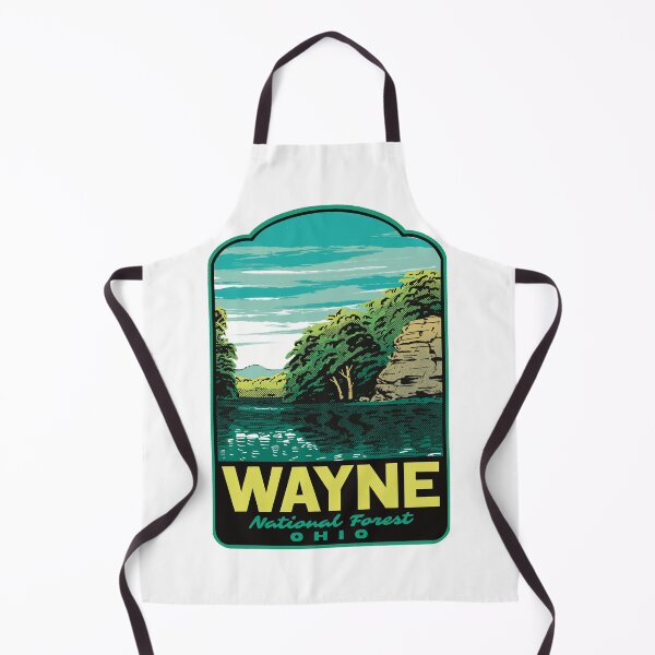 Item preview, Wayne National Forest Lake Vesuvius Retro Travel Art designed and sold by HalpinDesign.