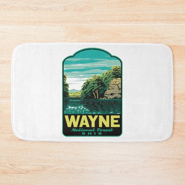 Item preview, Wayne National Forest Lake Vesuvius Retro Travel Art designed and sold by HalpinDesign.