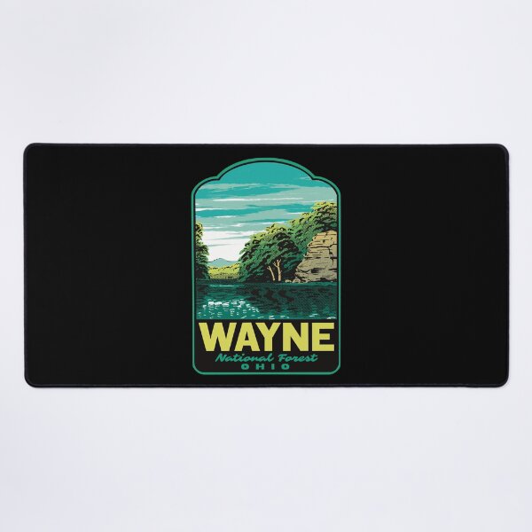 Item preview, Wayne National Forest Lake Vesuvius Retro Travel Art designed and sold by HalpinDesign.