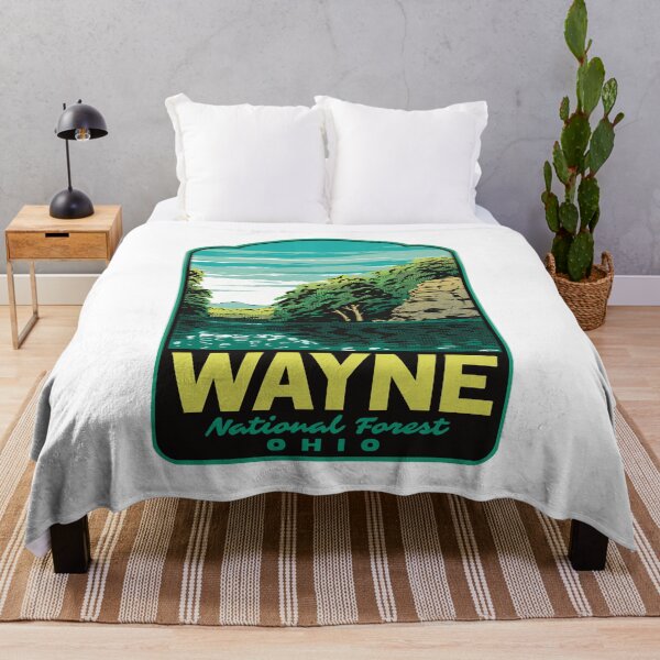 Item preview, Wayne National Forest Lake Vesuvius Retro Travel Art designed and sold by HalpinDesign.