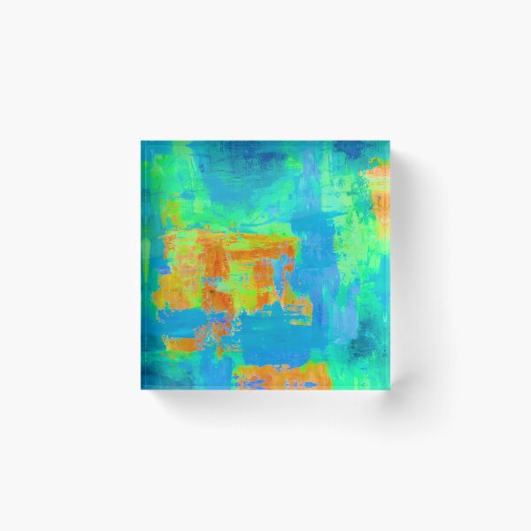 Item preview, abstract in green and blue designed and sold by Tereza Pilar  Art.