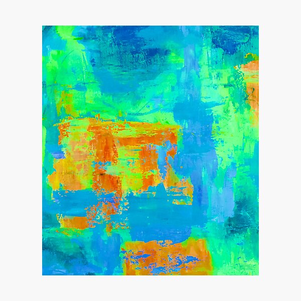 Item preview, abstract in green and blue designed and sold by Tereza Pilar  Art.
