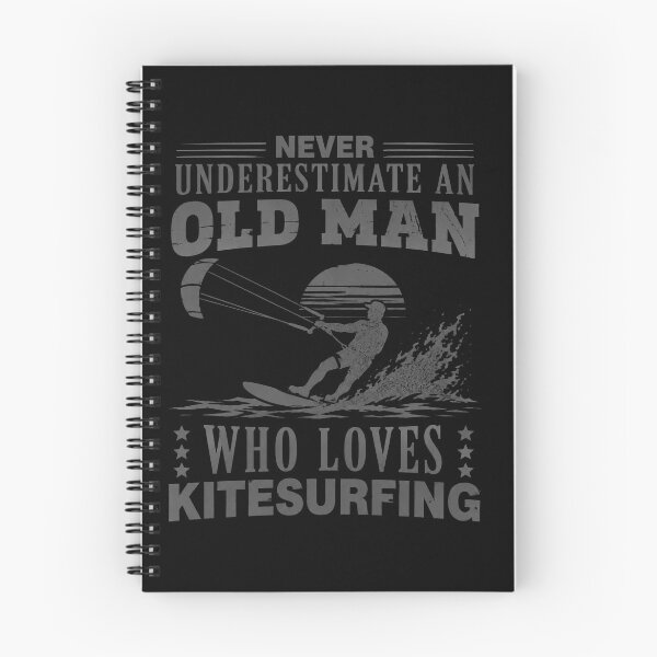 Item preview, Never Underestimate An Old Man Who Loves Kitesurfing Retro designed and sold by BettaSanzones.