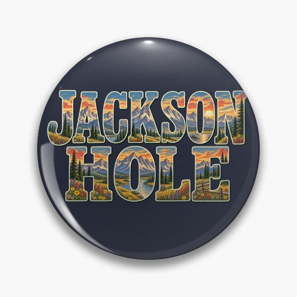 Item preview, Jackson Hole Wyoming Retro Mountain Travel Art designed and sold by SimplyJasper.