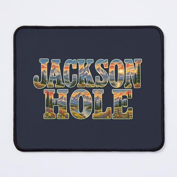 Item preview, Jackson Hole Wyoming Retro Mountain Travel Art designed and sold by SimplyJasper.