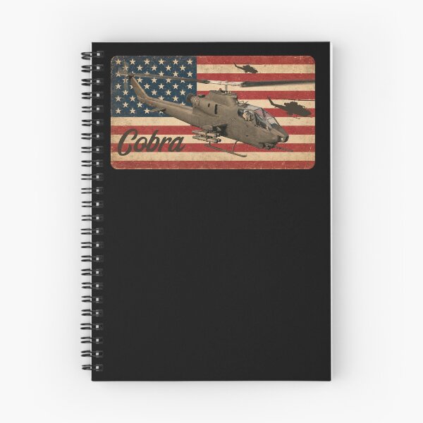 Item preview, AH-1 Cobra Helicopter Patriotic Vintage Worn American Flag designed and sold by MilitaryMart.