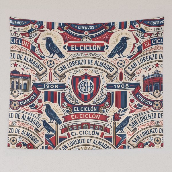 Item preview, San Lorenzo De Almagro El Ciclon Pattern 4 designed and sold by ART ATTACK ZONE.
