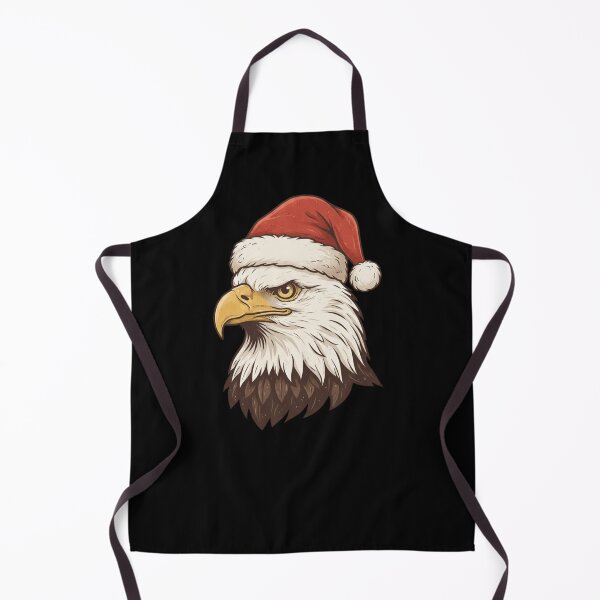 Item preview, Vintage Bald Eagle Wearing Santa Hat Christmas Portrait designed and sold by SOUFIANE1991.